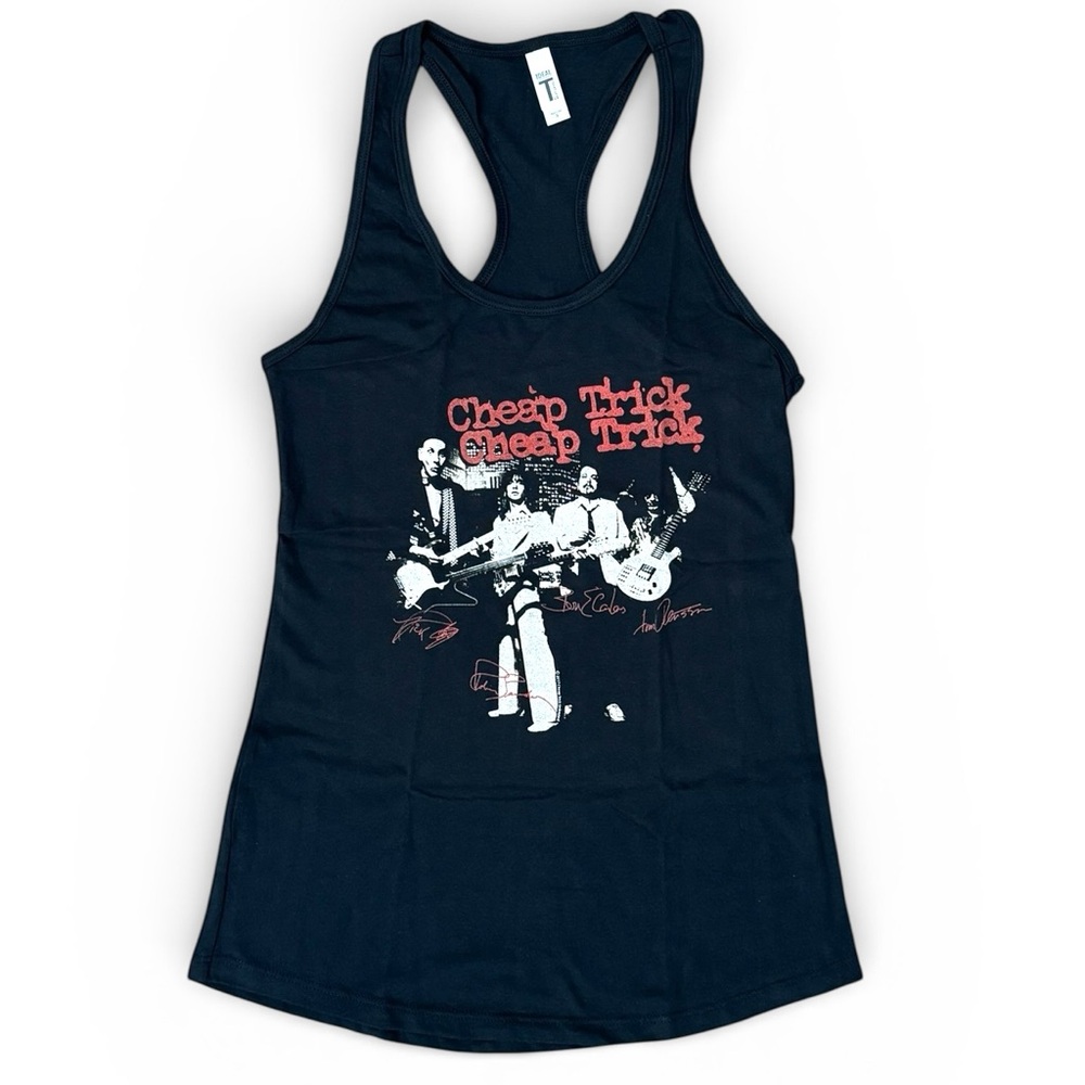 Cheap Trick Band Racerback Tank Top Black Graphic NWT Small/Medium/Large/XL/XXL